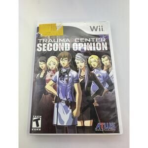 Trauma Center: Second Opinion (Nintendo Wii, 2006) Complete CIB Manual See Pics
